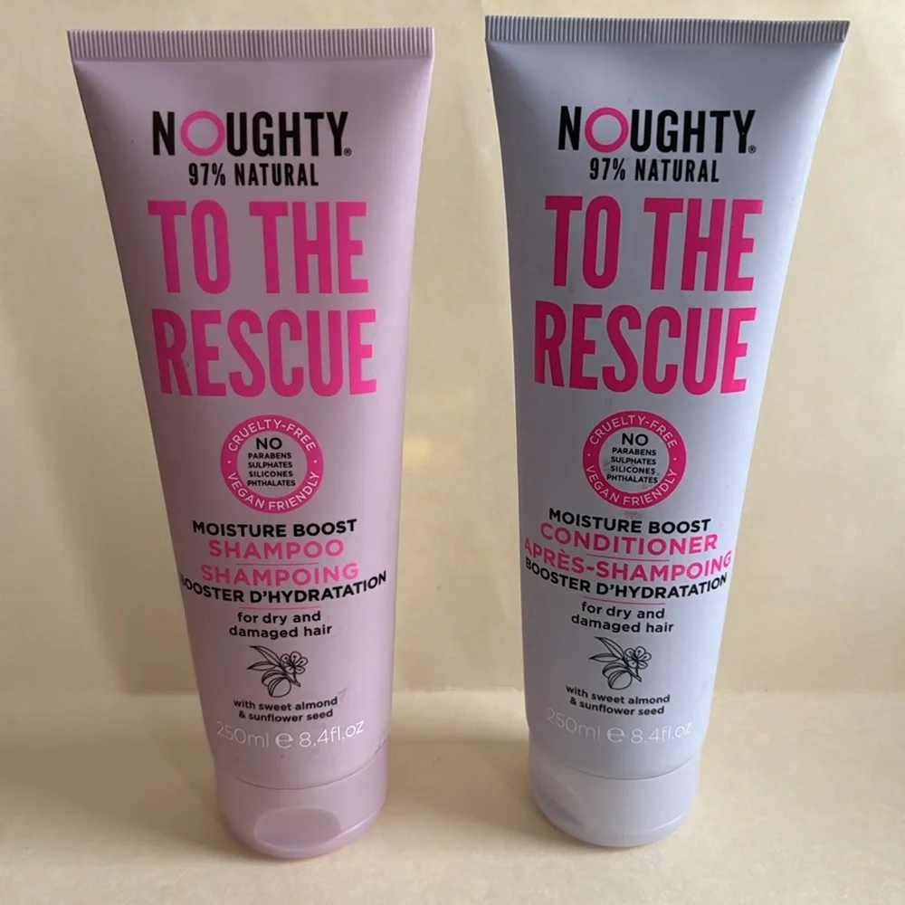 NOUGHTY TO THE RESCUE SHAMPOO & CONDITIONER DUO Set 8.4oz each $24 NIP